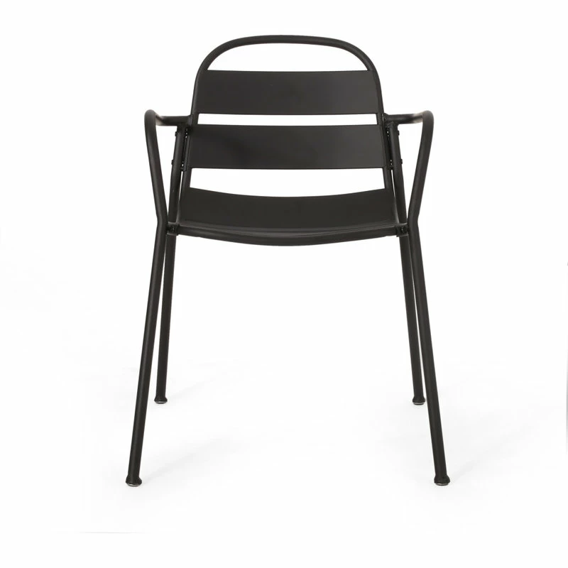 Outlet ๐ GDFStudio Keairns Outdoor 3 Piece Bistro Set, Matte Black ๐งจ - Image 4