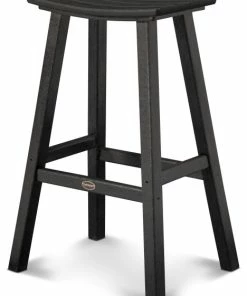 Brand new ✨ Polywood Traditional 30" Saddle Bar Stool, Black 👍