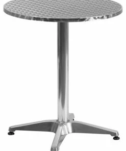 Cheap ❤️ Flash Furniture Round Aluminum Table And Base TLH-052-1-GG 🤩