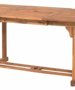 Cheap ✨ Walker Edison Acacia Wood Outdoor Patio Butterfly Dining Table - Brown 🧨