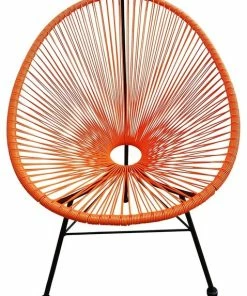 Best Sale 🎁 GFURN Acapulco Indoor/Outdoor Lounge Chair, Orange 😍