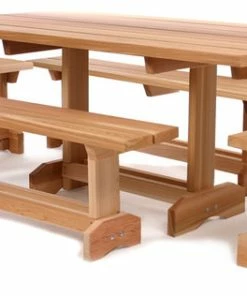Coupon 🥰 All Things Cedar Inc. CEDAR 5-Piece Market Outdoor Picnic Patio Table, 10 Person 😍