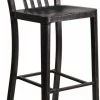Top 10 ❤️ Flash Furniture High Metal Indoor Outdoor Barstool/Vertical Slat Back, Black Antique Gold, 30" 👏